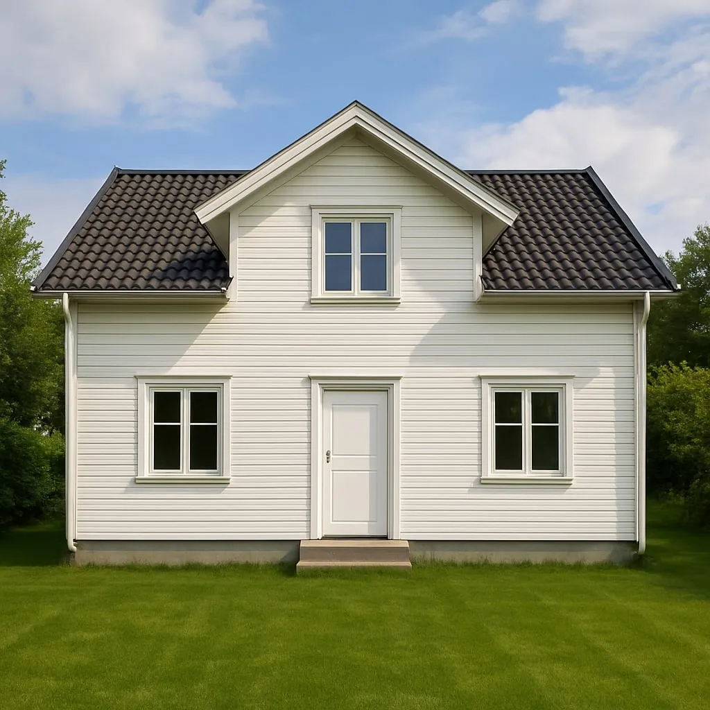 Upprunaleg mynd af hvítu húsi